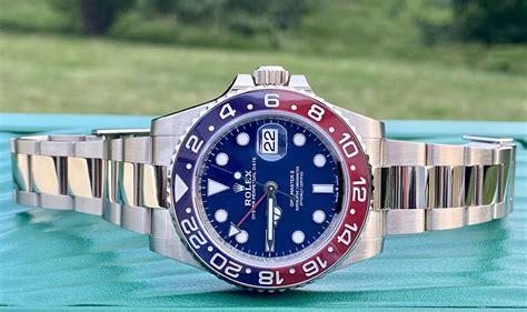 pepsi rolex gold|gmt white gold price.